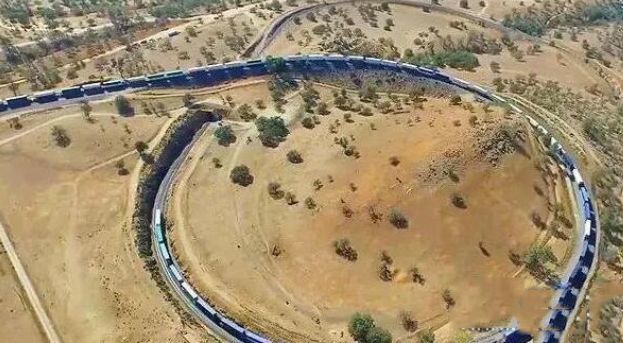 世界上最長(zhǎng)的火車(chē)8個(gè)火車(chē)頭682節(jié)車(chē)廂總長(zhǎng)7353米