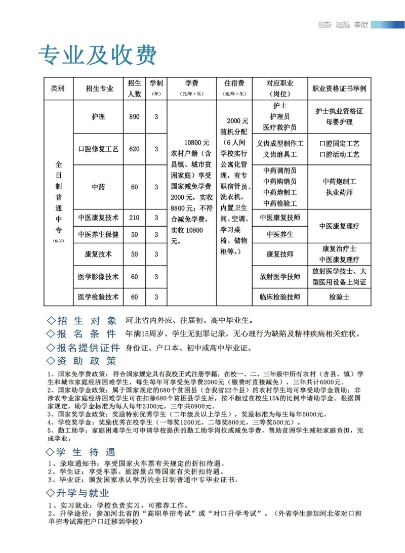 沒參加中考能上醫(yī)學中專嗎 石家莊冀聯(lián)醫(yī)學院最新招生政策